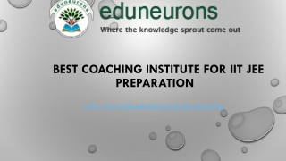 Best Coaching Institute for IIT JEE preparation