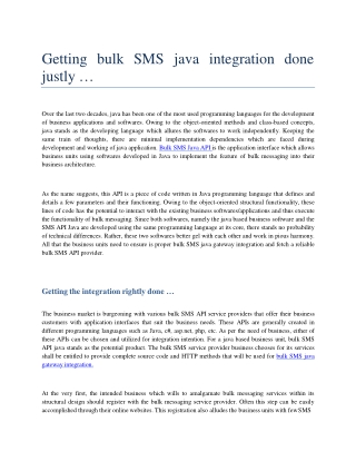 Getting started with SMS API Java