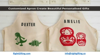 CUSTOMIZED APRONS – A UNIQUE GIFT FOR SOMEONE YOU LOVE!