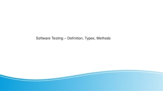 Software Testing – Definition, Types, Methods