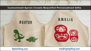 CUSTOMIZED APRONS – A UNIQUE GIFT FOR SOMEONE YOU LOVE!