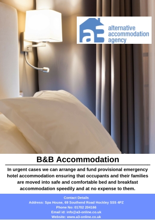 B&B Accommodation