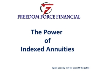 Indexed annuities monday night training