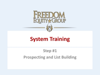 Prospecting and List Building
