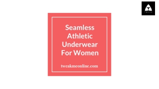 Buy Seamless Athletic Underwear for Women Online