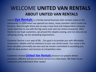 United Van Rentals Gives You Enjoyable Ride In California, Los Angeles, Orange County, San Diego