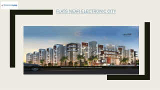 Flats near Electronic city