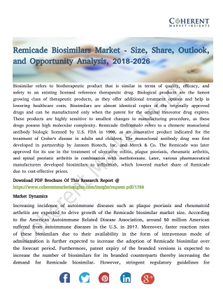 Remicade Biosimilars Market - Size, Share, Outlook, and Opportunity Analysis, 2018-2026