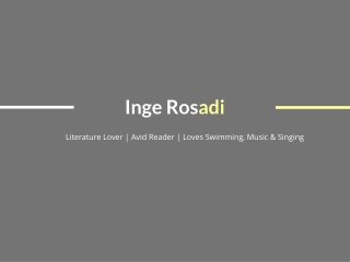 Inge Sri Rosadi - Bachelor's Degree in Japanese Language and Literature
