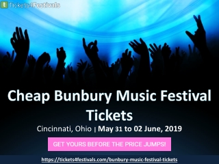 Bunbury Music Festival Tickets from Tickets4Festivals