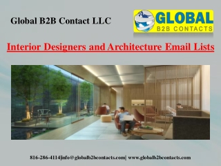 Interior Designers and Architecture Email Lists