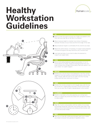 Healthy Workstation Guidelines | Humanscale