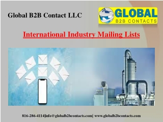 International Industry Mailing Lists