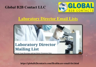 Laboratory Director Email Lists