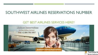 Southwest Airlines Reservations Number