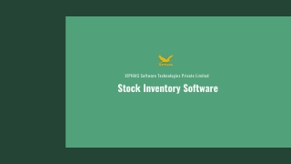 Stock Inventory Software