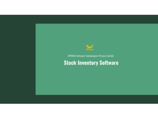Stock Inventory Software