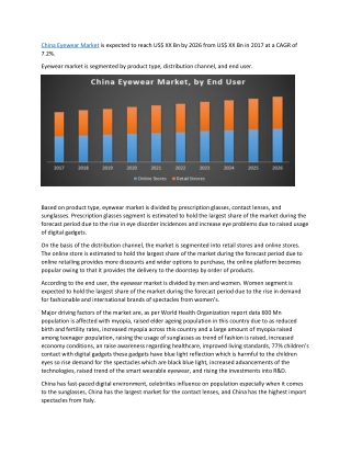 China Eyewear Market