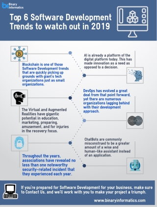 Top 6 Software Development Trends to watch out in 2019