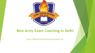 Best Army Exam Coaching in Delhi