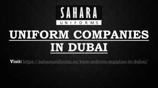 Uniform Companies in Dubai