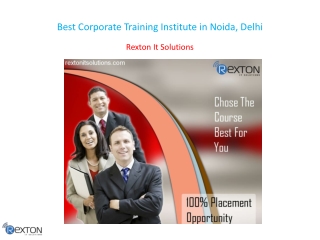 Best Corporate Training Institute in Noida, Delhi