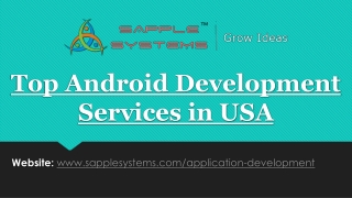 Top Android Development Services in USA