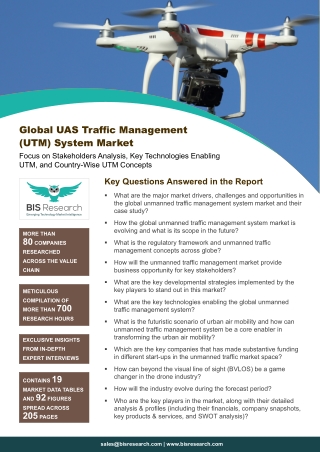 UAS Traffic Management (UTM) System Market Analysis