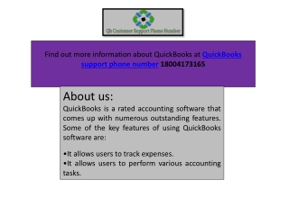 QuickBooks support phone number