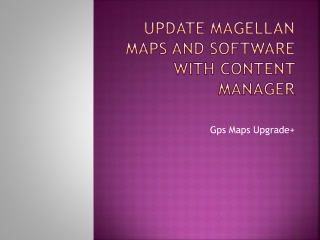 Update Magellan Maps and Software with Content Manager