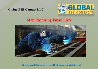 Manufacturing Email Lists