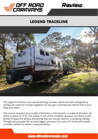 Legend Caravans Trackline Review – Off Road Caravans