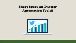 Short Study on Twitter Automation Tools!!