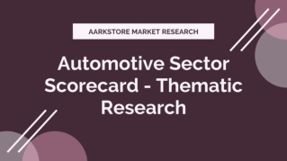 Automotive Sector Scorecard - Thematic Analysis