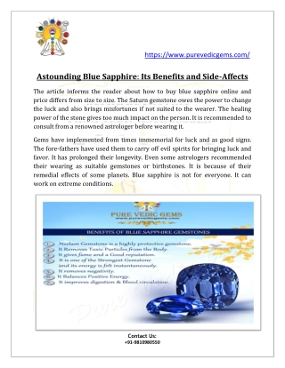 Blue Sapphire Online