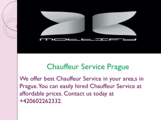 Chauffeur Service Prague