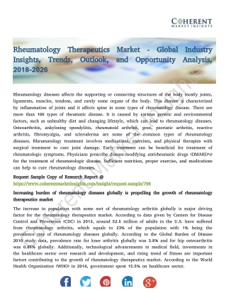 Rheumatology Therapeutics Market - Global Industry Insights, Trends, Outlook, and Opportunity Analysis, 2018-2026