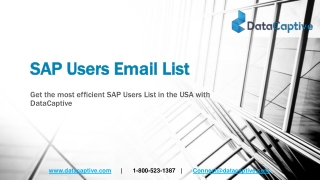Where can I purchase accurate SAP Users Mailing Database to build B2B network?