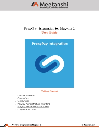 Magento 2 ProxyPay Integration