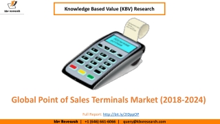 Point of Sale Terminals Market Size- KBV Research