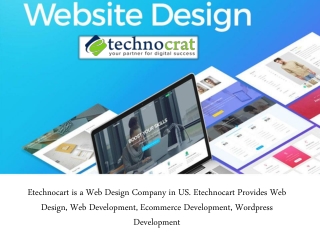 Best Web Design Services Provided By Etechnocrat