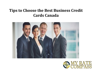 Tips to Choose Best Business Credit Cards Canada