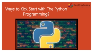 Ways to Kick Start Python Programming