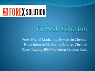 Forex Digital Marketing Services in Chennai | Forex Trading SEO Marketing Services India