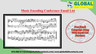 Music Encoding Conference List