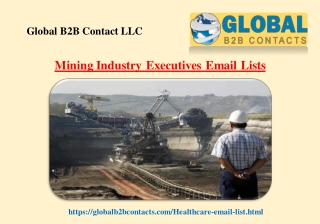 Mining Industry Executives Email Lists