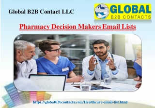 Pharmacy Decision Makers Email Lists