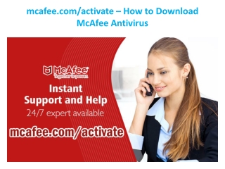 mcafee.com/activate - How to Download McAfee Antivirus