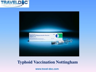 Typhoid Vaccination Nottingham