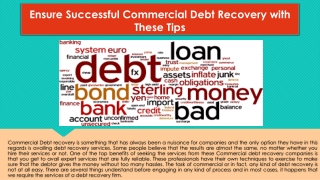 Ensure Successful Commercial Debt Recovery with These Tips